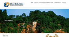 Desktop Screenshot of gilbertsistercities.com