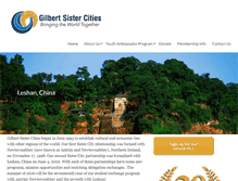 Tablet Screenshot of gilbertsistercities.com
